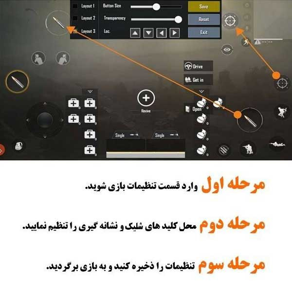 دسته بازی PubG مدل P1 به همراه آستین کنترل کننده انگشت 2 عددی