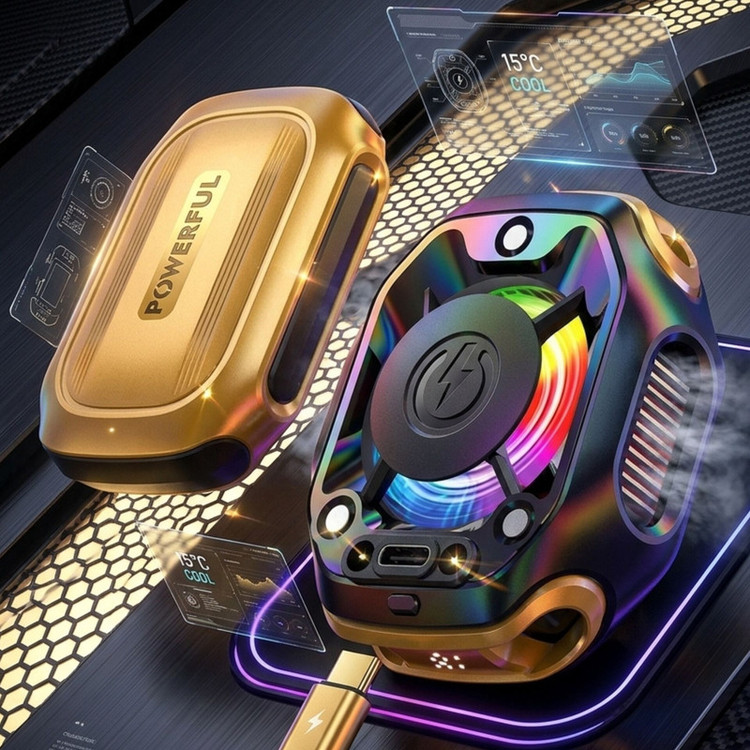 فن خنک کننده موبایل پاورفول مدل CX12 2025 turbo به همراه پاوربانک