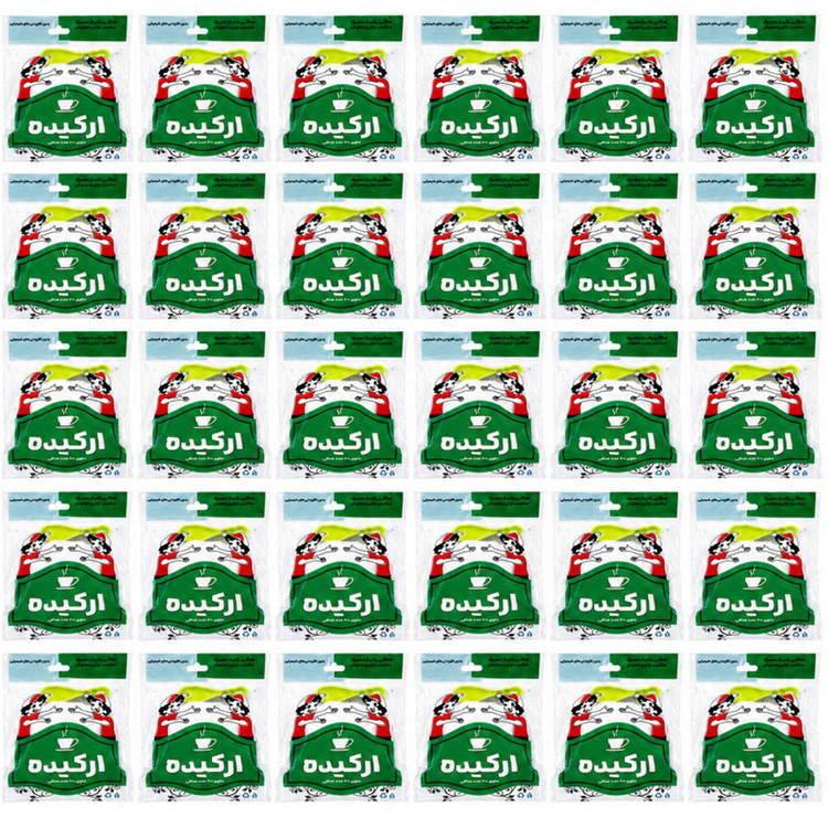 فیلتر چای ارکیده مدل کیسه ای 30 بسته 60 عددی به همراه قاشق چای