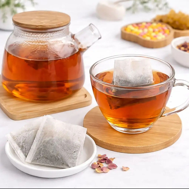فیلتر چای ارکیده مدل کیسهای 25 بسته 60 عددی به همراه قاشق