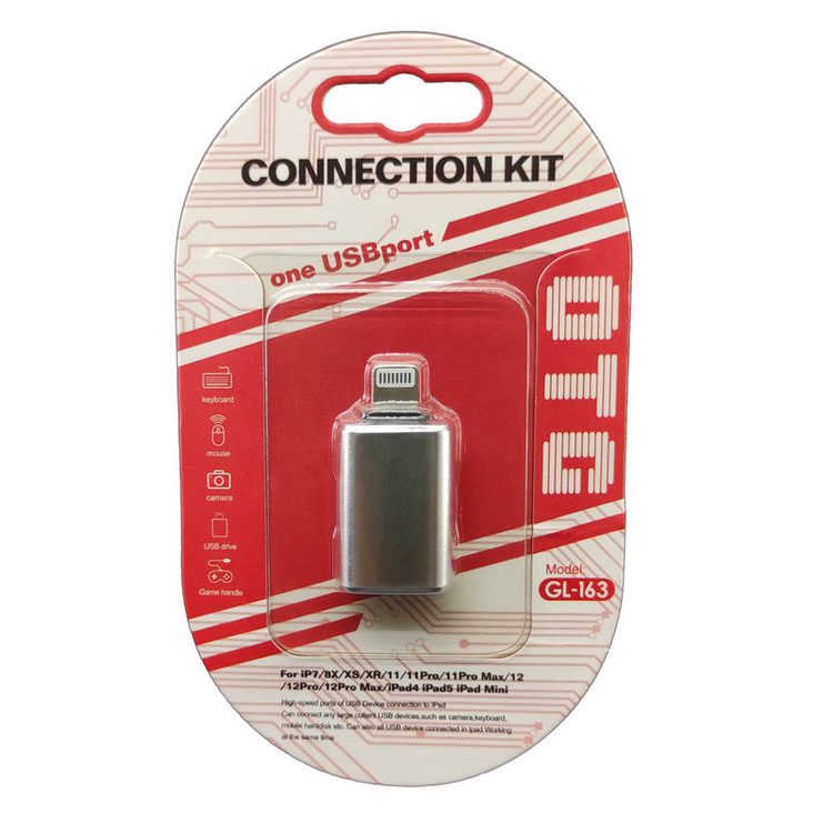 مبدل لایتنینگ OTG مدل GL-163