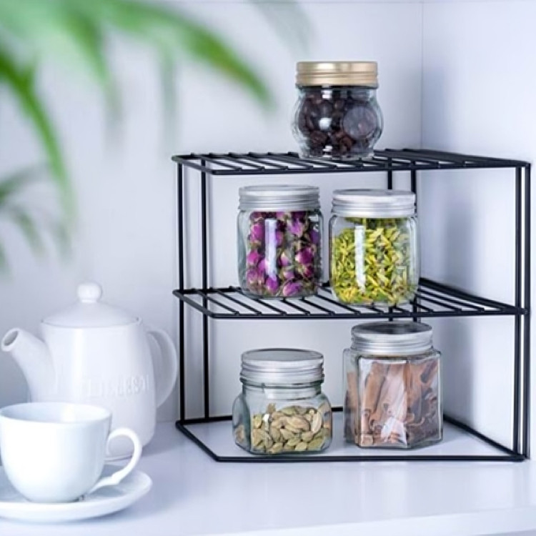 راف نظم دهنده داخل کابینت استیل ایکس مدل کنج کد K2