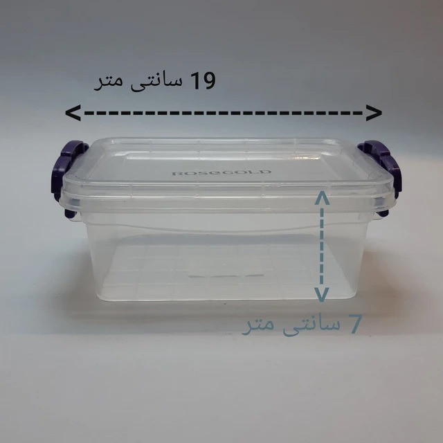 ظرف نگهدارنده رزگلد مدل فریزری قفلی 2000cc بسته 4 عددی