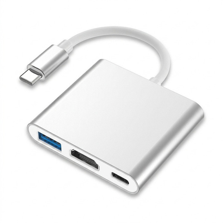 تبدیل USB-C به HDMI/USB/PD مدل 2005